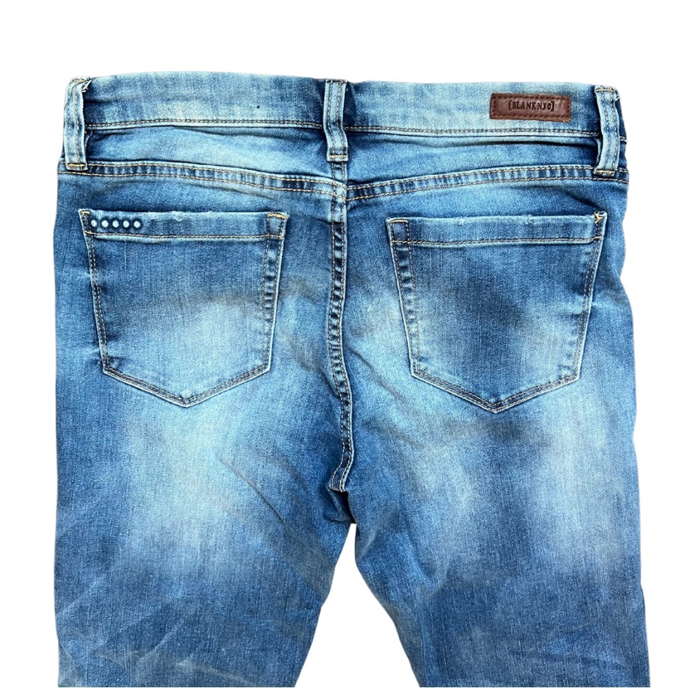 EUC BlankNYC Skinny Classique Jeans 27 Distressed Wash Raw Hem 27x27 - Picture 2 of 9